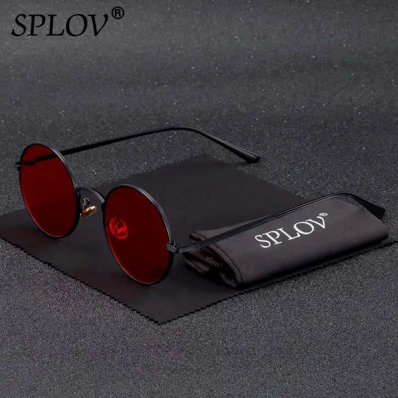 Vintage Men Sunglasses Women Retro Punk Style round Metal Frame Colorful Lens Sun Glasses Fashion Eyewear Gafas Sol Mujer