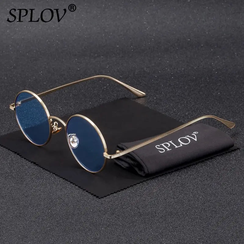 Vintage Men Sunglasses Women Retro Punk Style round Metal Frame Colorful Lens Sun Glasses Fashion Eyewear Gafas Sol Mujer