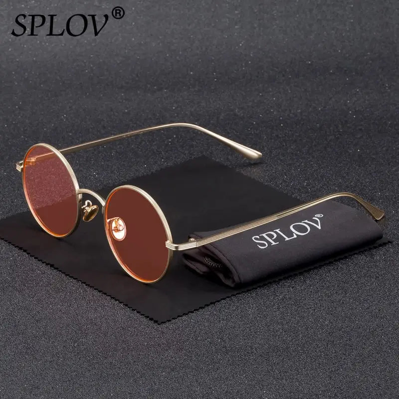 Vintage Men Sunglasses Women Retro Punk Style round Metal Frame Colorful Lens Sun Glasses Fashion Eyewear Gafas Sol Mujer