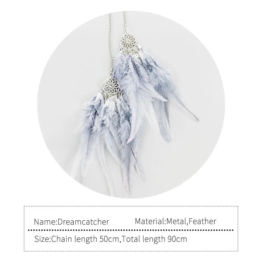 Mini Dream Catcher Car Pendant Wind Chimes Feather Decoration Home Decor & Wall Hanging Adornment Handmade Dreamcatcher Gifts